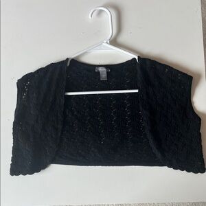 Ann Taylor Black Knit Shrug